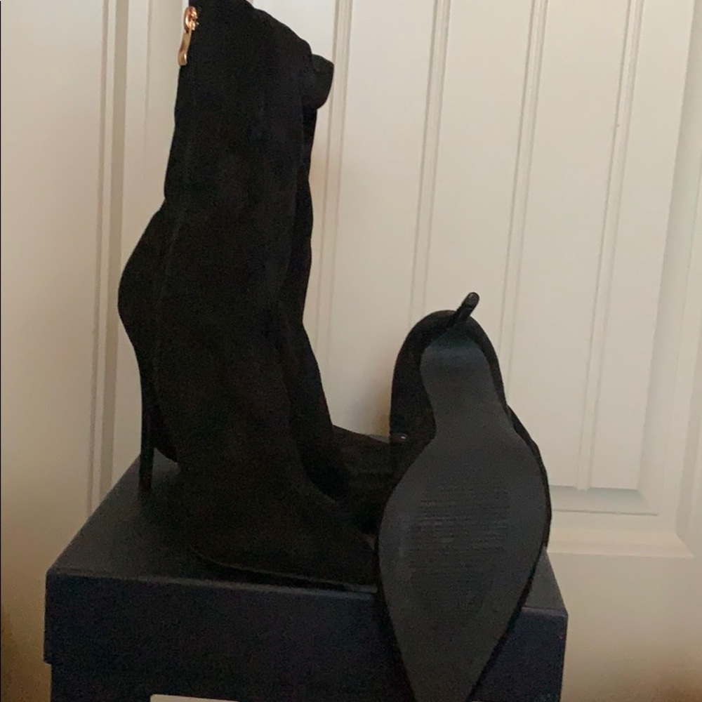 Black Thigh High Boots